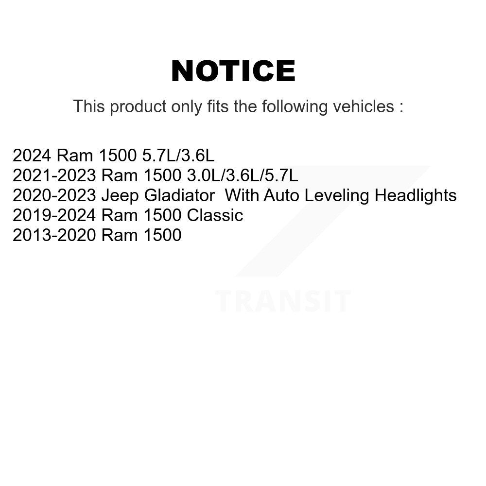Bras de commande de suspension supérieure arrière pour Ram 1500 Classic Jeep Gladiator