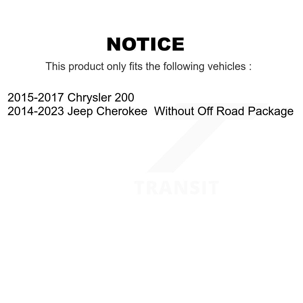 Bras de commande de Suspension avant inférieur arrière pour Jeep Cherokee Chrysler 200