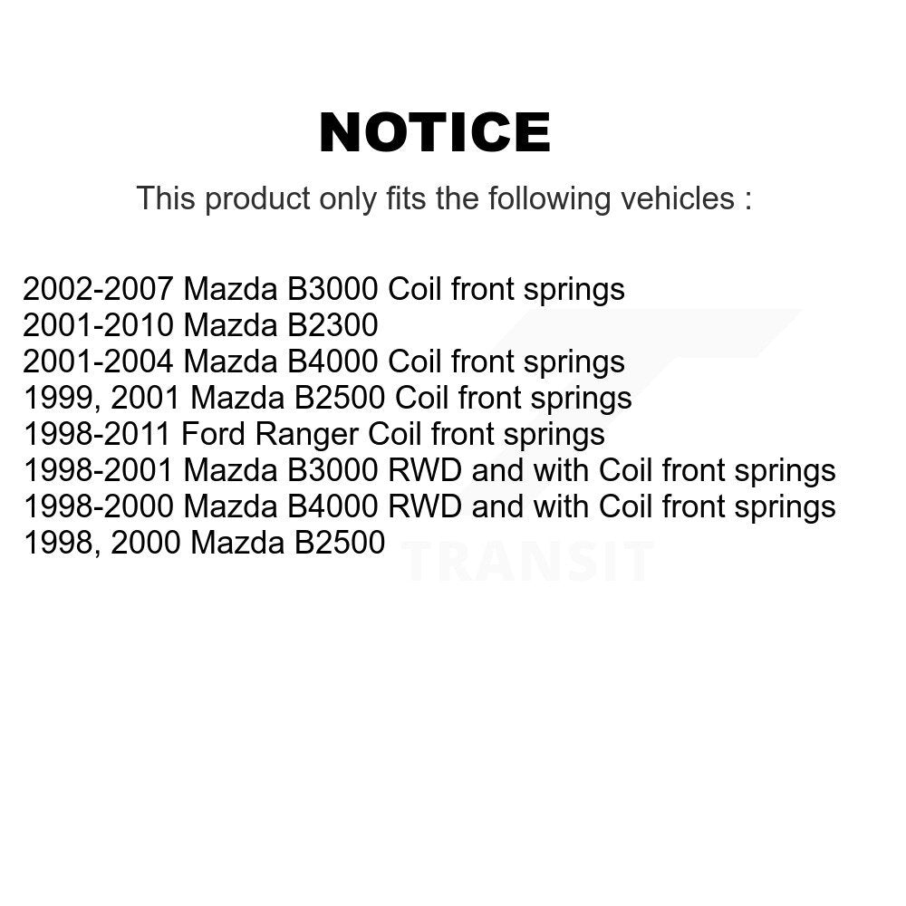 Ensemble de rotule de bras de commande de Suspension supérieure avant gauche pour Ford Ranger