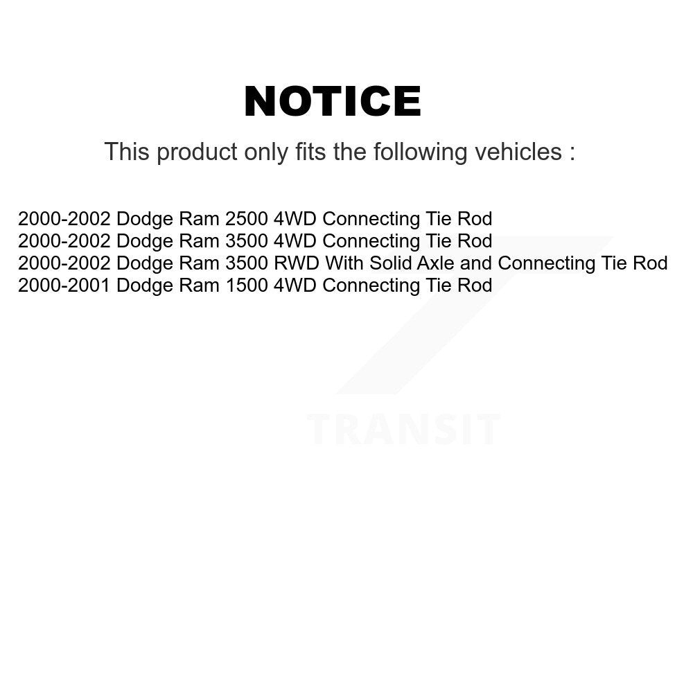 Extrémité de biellette de direction extérieure avant droite pour Dodge Ram 2500 1500 3500 TOR-DS1460