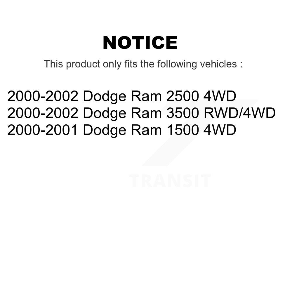 Extrémité de biellette de direction intérieure avant gauche, pour Dodge Ram 2500 1500 3500 TOR-DS1462