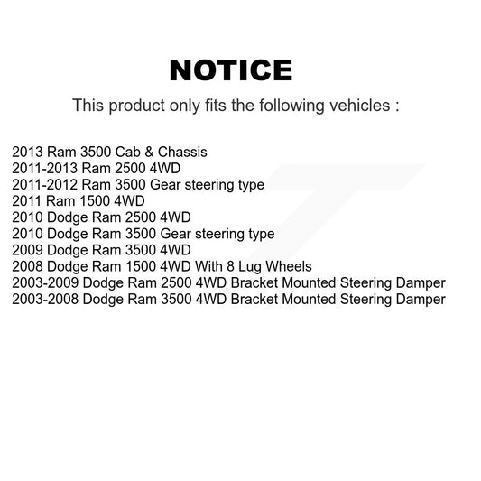 Extrémité de biellette de direction extérieure avant droite, pour Dodge Ram 3500 2500 1500 TOR-DS30004