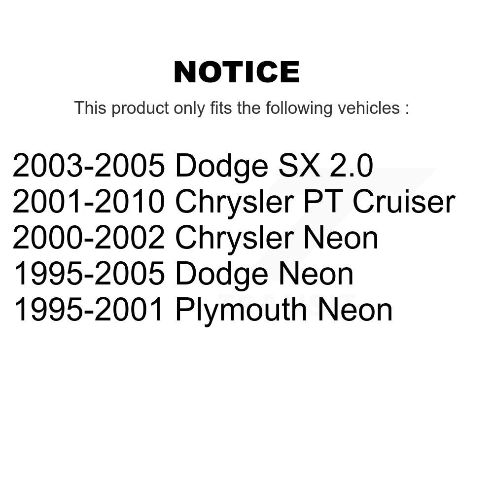 Extrémité de biellette de direction extérieure avant pour Chrysler PT Cruiser Neon Dodge Plymouth SX