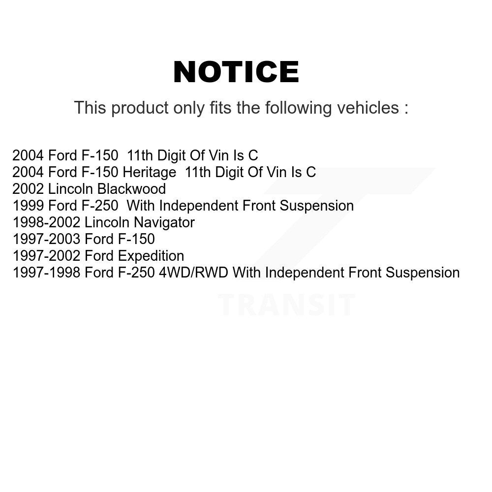 Extrémité de biellette de direction extérieure avant gauche pour Ford F-150 Expedition F-250 Heritage