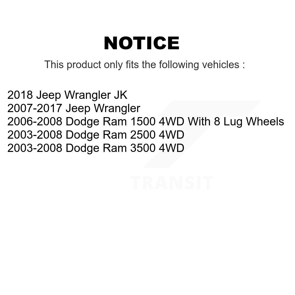 Embout de biellette de direction Pitman pour Dodge Jeep Wrangler Ram 1500 3500 2500 JK