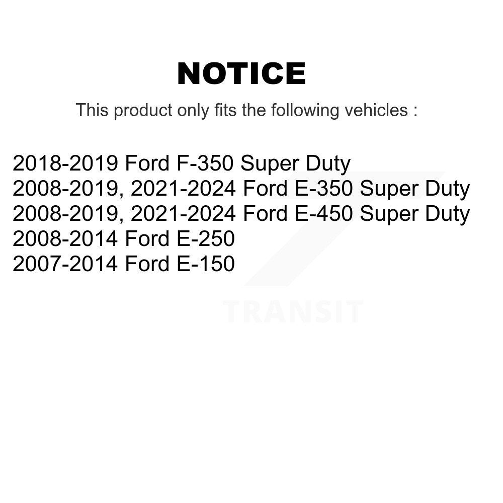 Extrémité de biellette de direction intérieure avant gauche, pour Ford E-350 Super Duty F-350 E-250