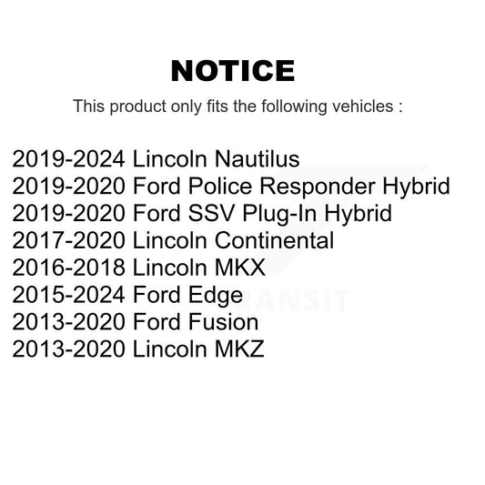 Extrémité de biellette de direction extérieure avant gauche pour Ford Edge Fusion Lincoln Nautilus MKX