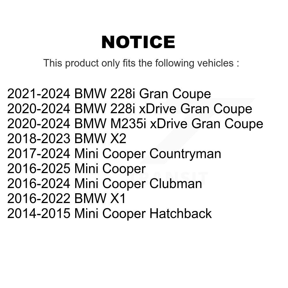 Attache de direction extérieure avant droite pour Mini Cooper BMW X1 Countryman X2 228i