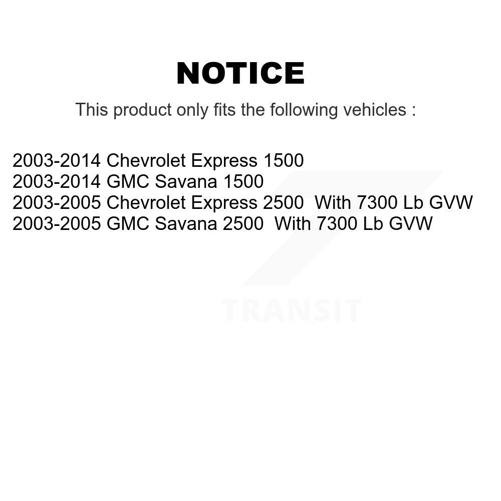 Extrémité de biellette de direction extérieure avant pour Chevrolet Express 1500 GMC Savana 2500