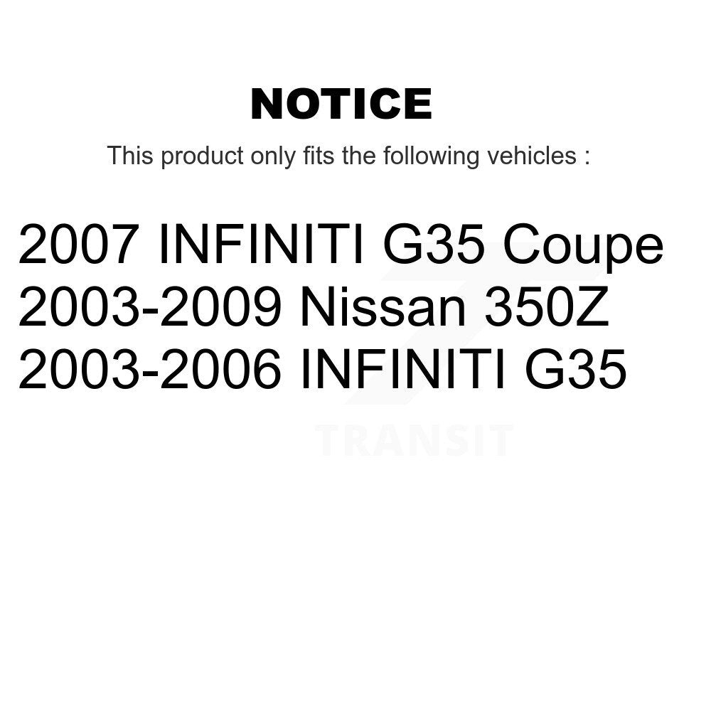 Extrémité de biellette de direction extérieure avant gauche pour INFINITI G35 Nissan 350Z TOR-ES80579