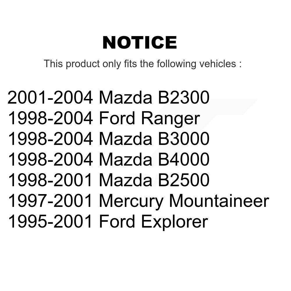 Extrémité de biellette de direction intérieure avant, pour Ford Ranger Mazda Explorer B4000 B3000