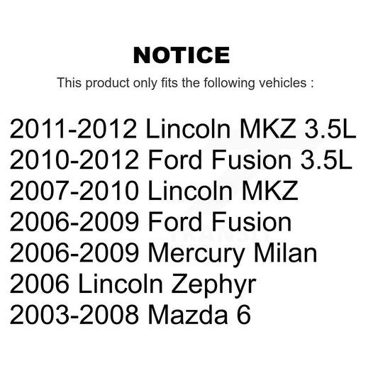 Extrémité de biellette de direction intérieure avant, pour Ford Fusion Mazda 6 Lincoln MKZ Zephyr