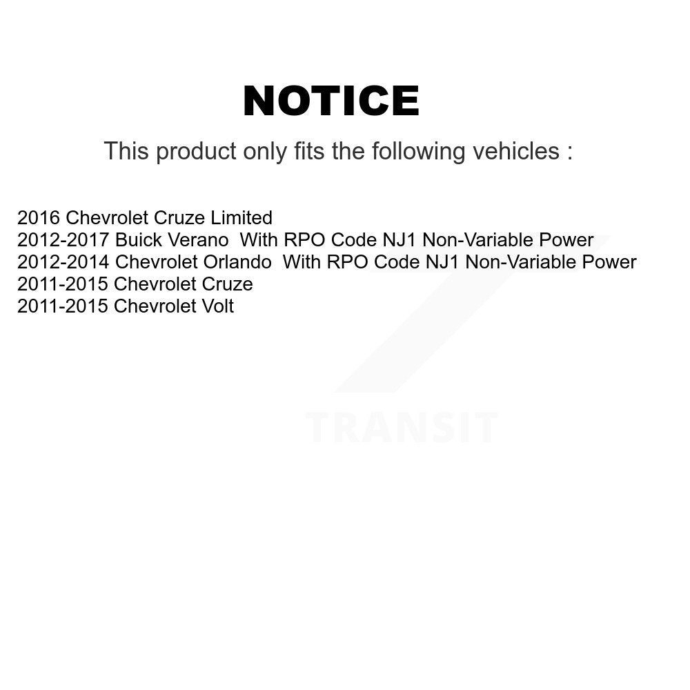 Extrémité de biellette de direction intérieure avant, pour Chevrolet Cruze Buick Verano Limited Volt