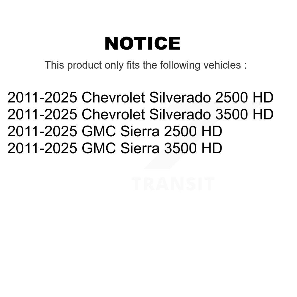 Extrémité de biellette de direction intérieure avant, pour GMC Chevrolet Sierra 2500 HD Silverado 350