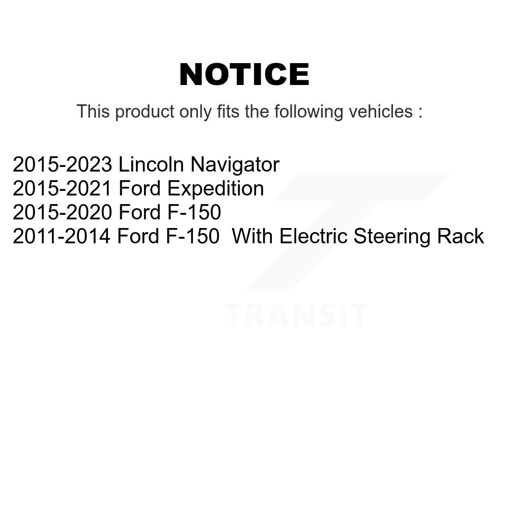 Extrémité de biellette de direction intérieure avant pour Ford F-150 Expedition Lincoln Navigator