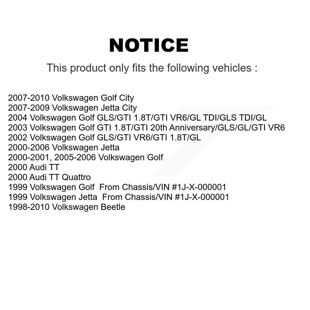 Douille de bras de commande de Suspension avant et arrière, pour Volkswagen Jetta Golf T