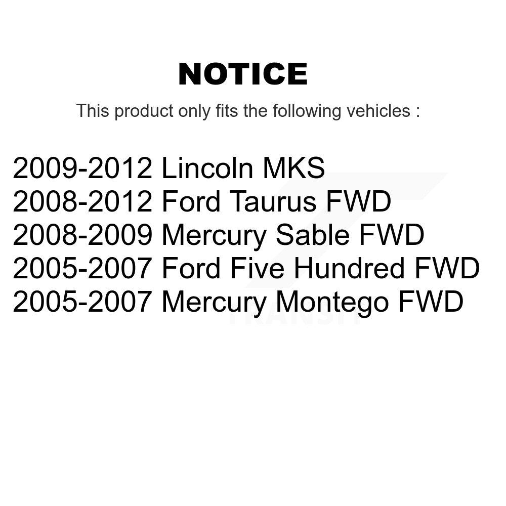Douille de bras de commande de Suspension avant et arrière, pour Ford Taurus Five Hundre