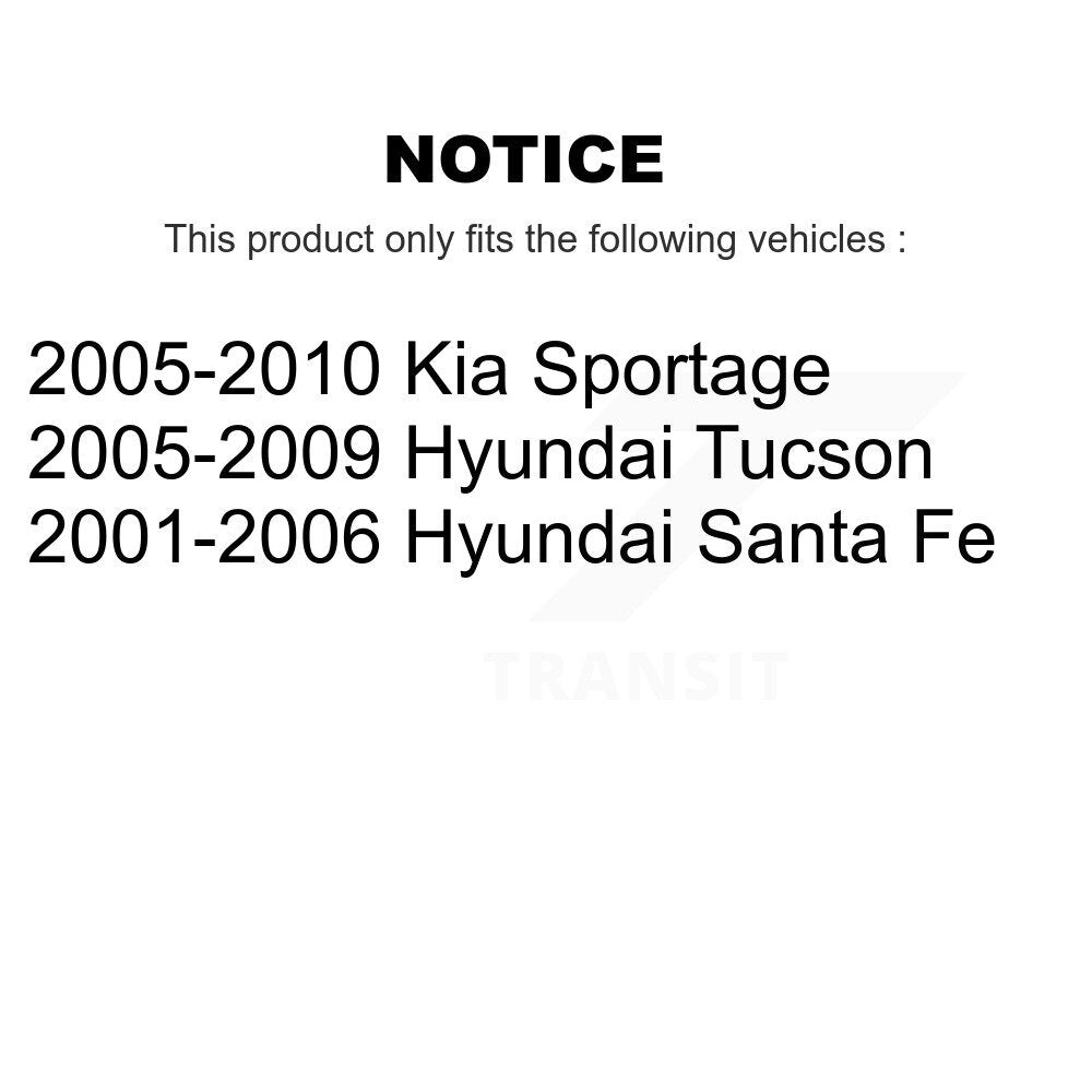 Kit de bagues de barre stabilisatrice de Suspension avant au cadre, pour Hyundai Tucson Kia Fe