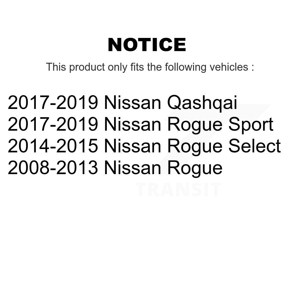 Kit de bagues de barre stabilisatrice de Suspension arrière au cadre, pour Nissan Rogue Qashqai