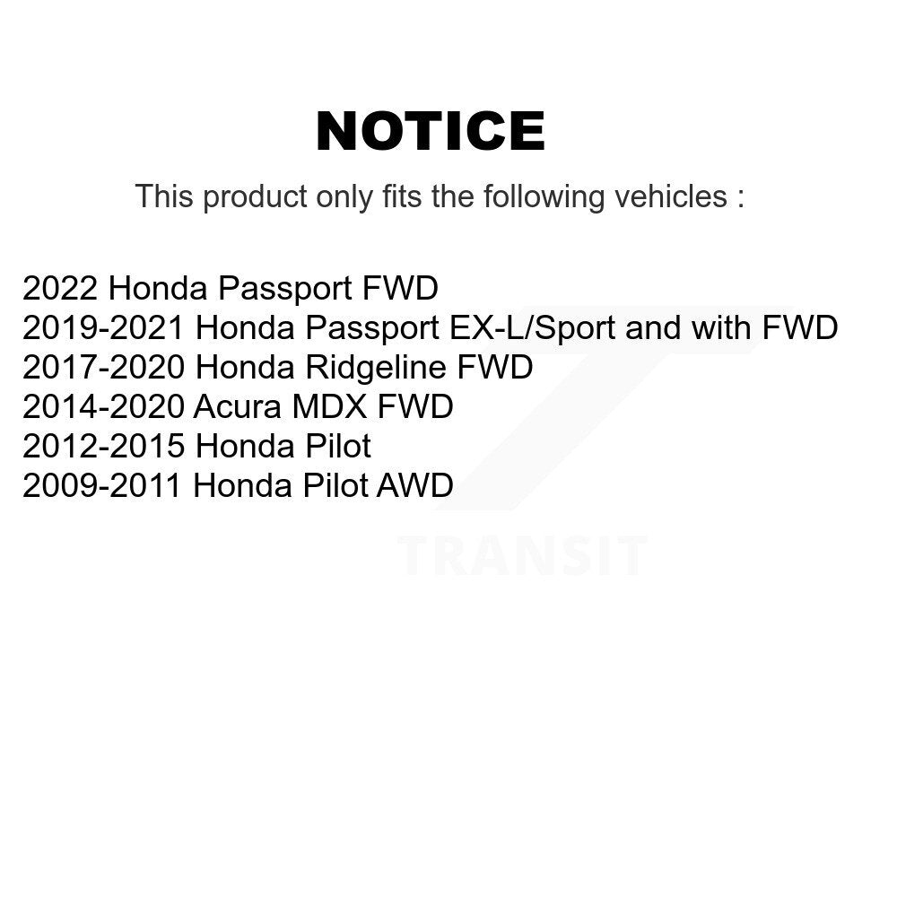 Bague de barre stabilisatrice de Suspension arrière, pour Honda Acura MDX Pilot Ridgeline