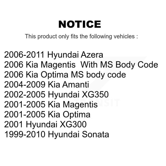 Rotule de Suspension supérieure avant, pour Hyundai Sonata Kia Azera Amanti Optima