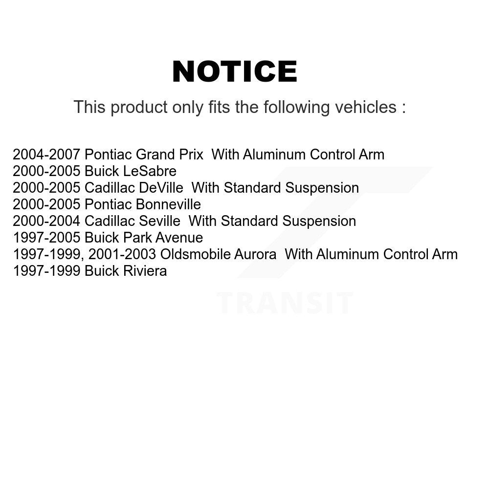 Rotule de Suspension inférieure avant, pour Pontiac Grand Prix Buick LeSabre Cadillac