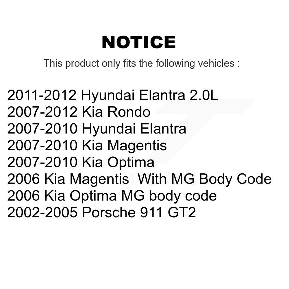Kit de liaison de barre stabilisatrice de Suspension, pour Hyundai Elantra Kia Rondo Porsche 911