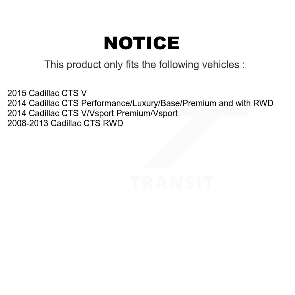 Kit de liaison de barre stabilisatrice de Suspension avant pour Cadillac CTS TOR-K750190