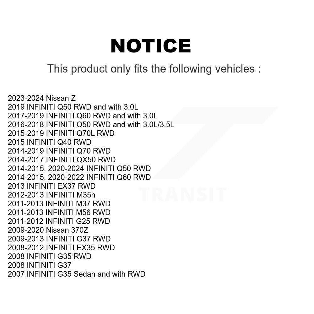 Kit de liaison de barre stabilisatrice de Suspension avant gauche, pour INFINITI Q50 G37 QX50 EX35 G3