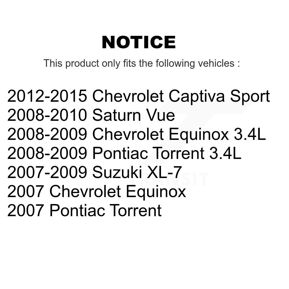 Kit de liaison de barre stabilisatrice de Suspension arrière, pour Chevrolet Equinox Pontiac Torrent