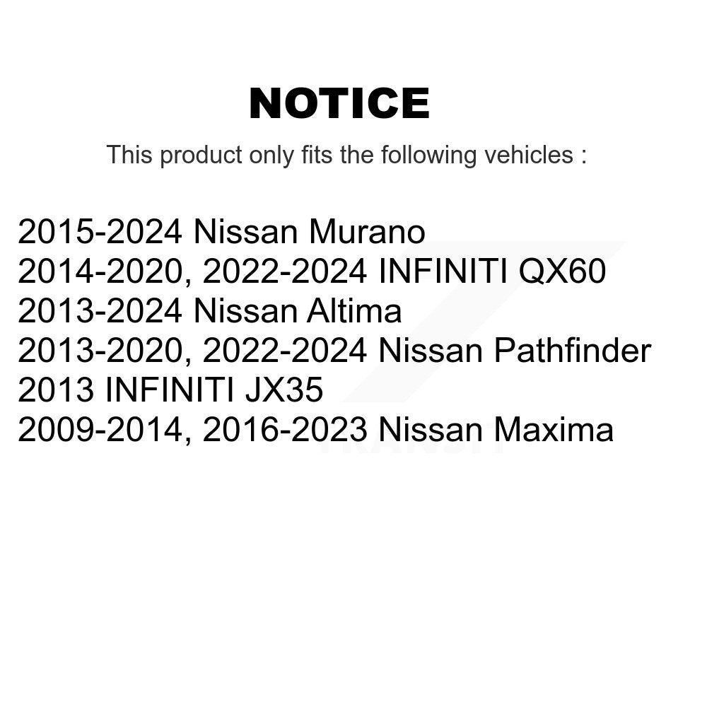 Kit de liaison de barre stabilisatrice de Suspension avant gauche, pour Nissan Murano Pathfinder QX60