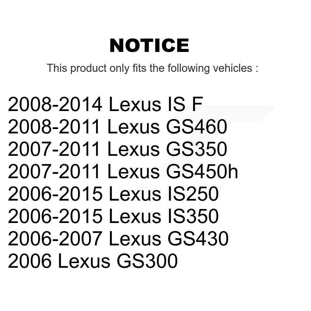 Kit de liaison de barre stabilisatrice de Suspension arrière, pour Lexus IS250 IS350 GS350 GS300 IS F
