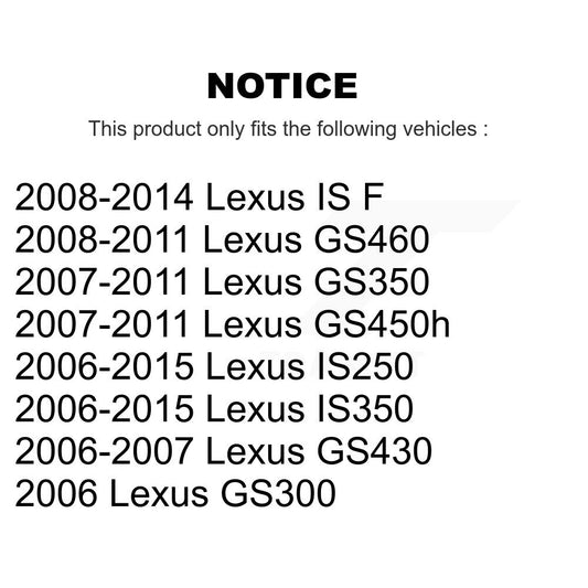 Kit de liaison de barre stabilisatrice de Suspension arrière, pour Lexus IS250 IS350 GS350 GS300 IS F