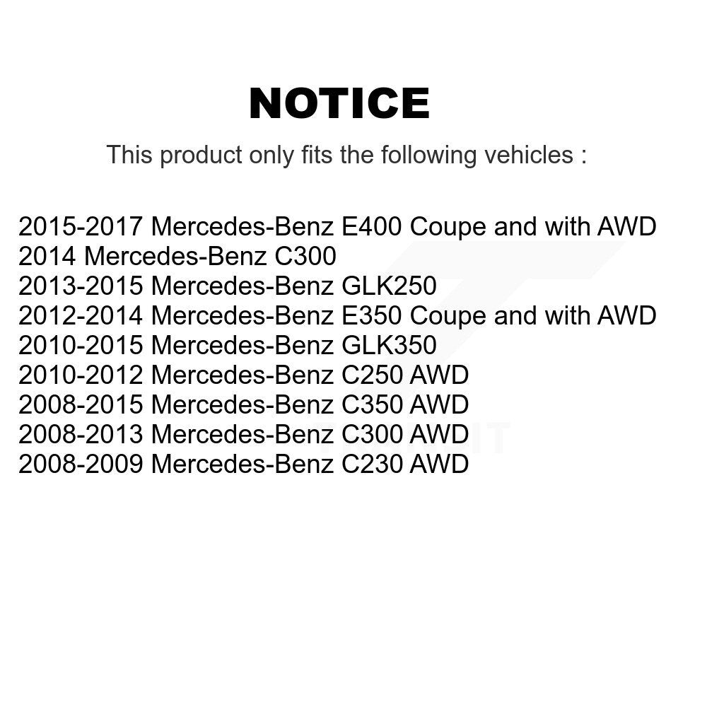 Kit de lien de barre stabilisatrice de Suspension avant gauche pour Mercedes-Benz C300 GLK350 C35