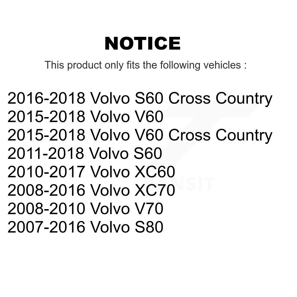 Kit de liaison de barre stabilisatrice de Suspension arrière, pour Volvo XC60 XC70 S60 V60 S80 Cross