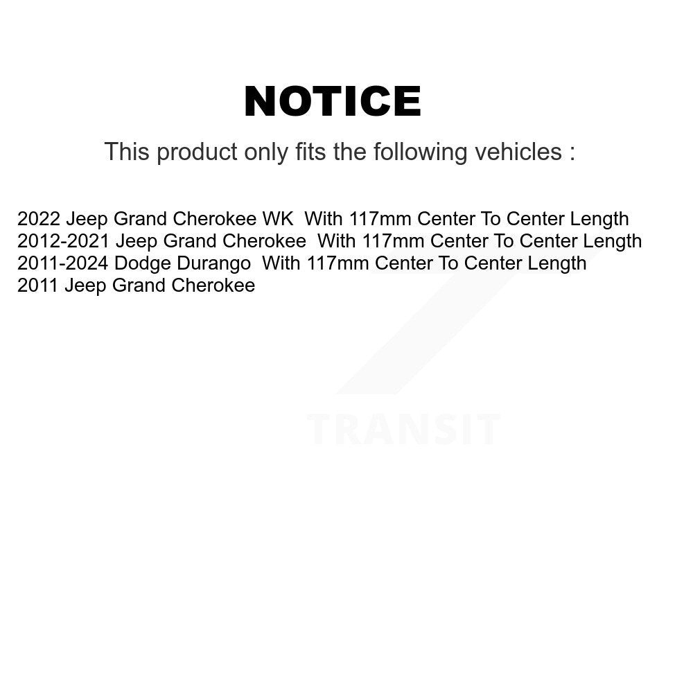 Kit de liaison de barre stabilisatrice de Suspension arrière, pour Jeep Grand Cherokee Dodge Durango W
