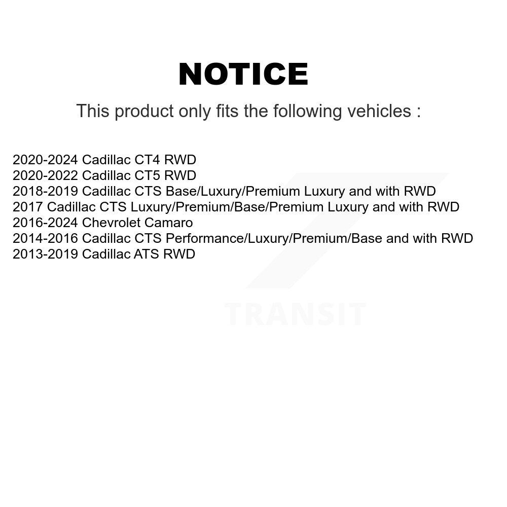 Kit de liaison de barre stabilisatrice de Suspension avant gauche, pour Cadillac Chevrolet Camaro ATS