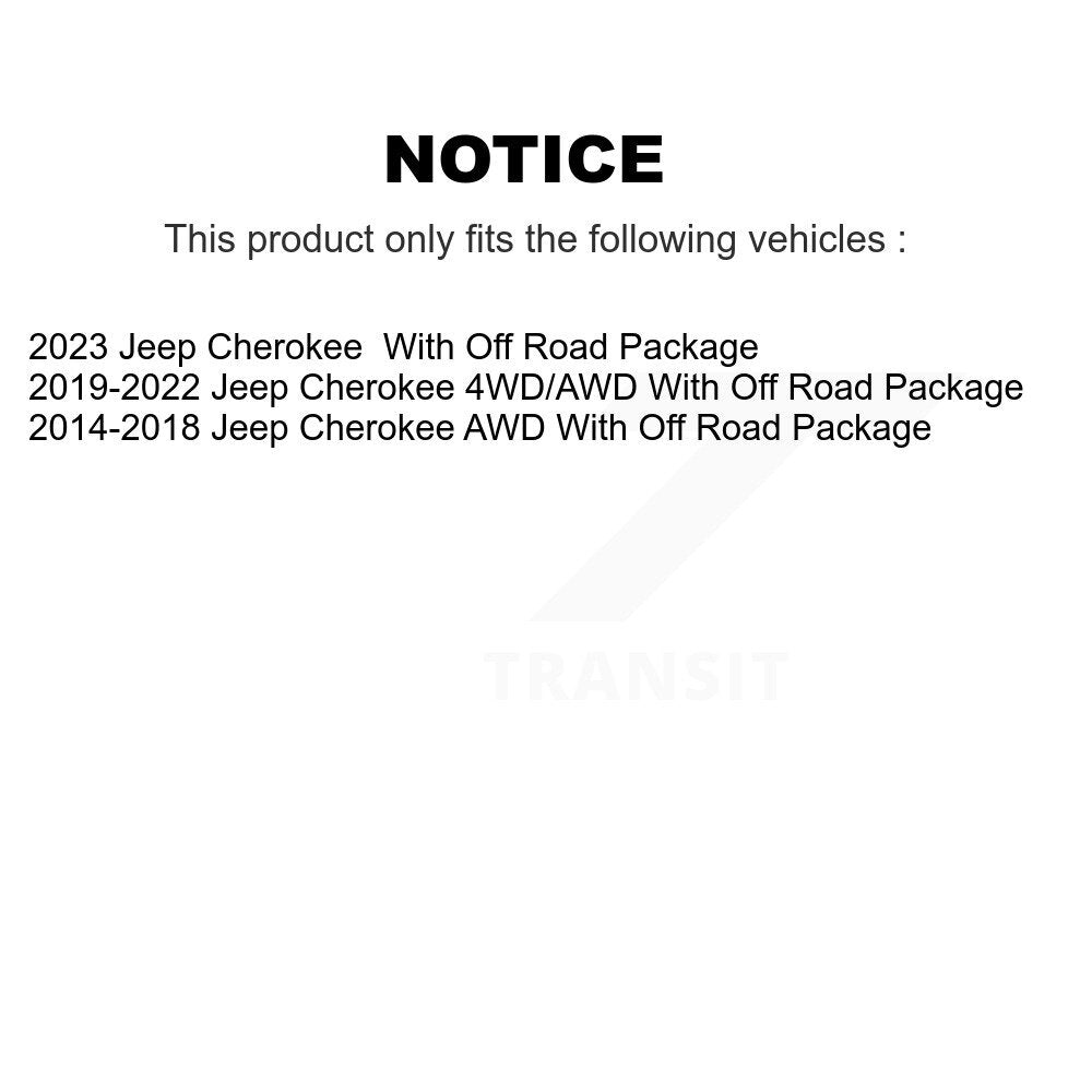 Kit de lien de barre stabilisatrice de Suspension avant pour Jeep Cherokee avec emballage hors route