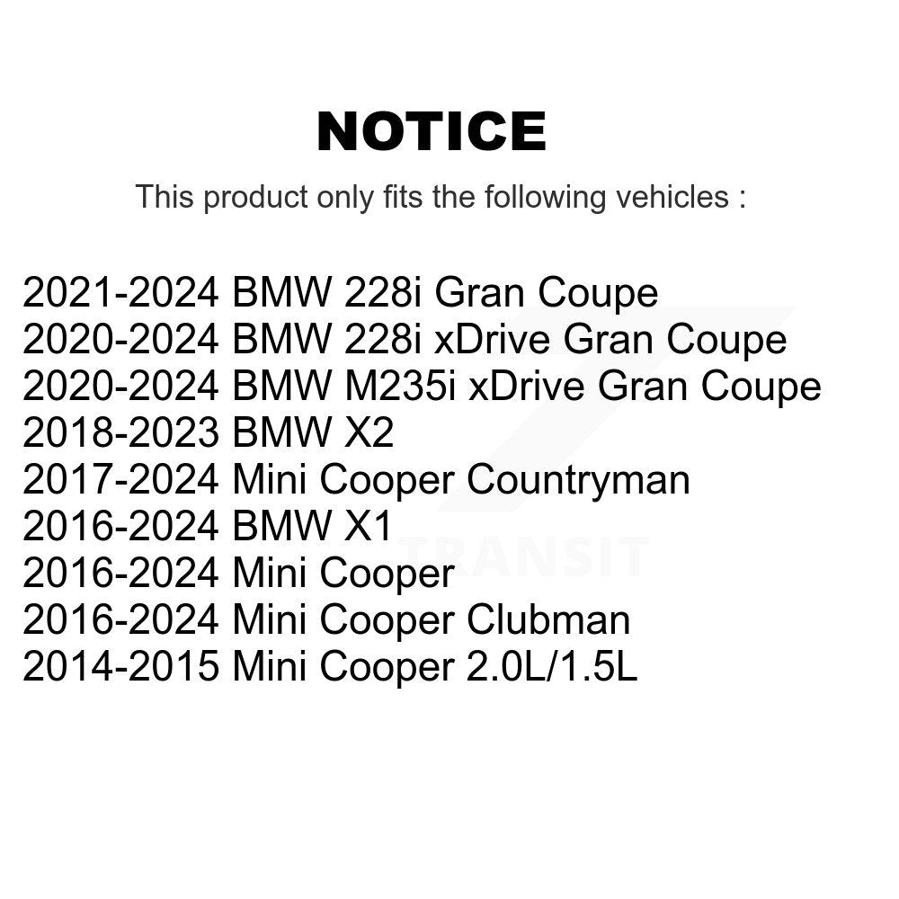 Kit de liaison de barre stabilisatrice de Suspension arrière, pour Mini BMW Cooper X1 Countryman X2
