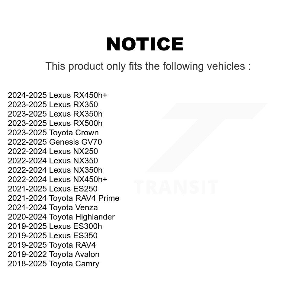 Kit de liaison de barre de stabilisation de suspension avant pour Toyota RAV4 Camry Highlander Lexus