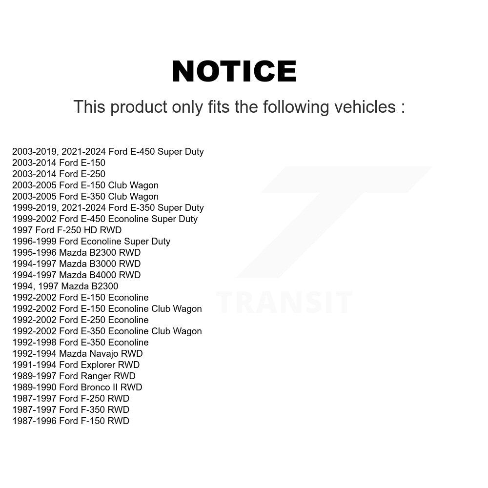 Rotule de Suspension supérieure avant, pour Ford E-350 Super Duty E-250 F-150 F-250 H