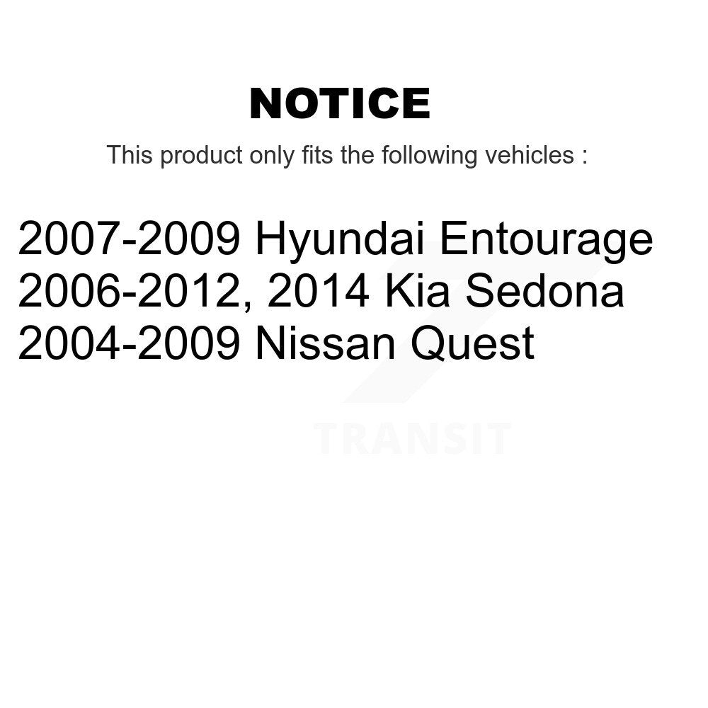 Kit de liaison de barre stabilisatrice de Suspension arrière, pour Kia Sedona Nissan Quest Hyundai