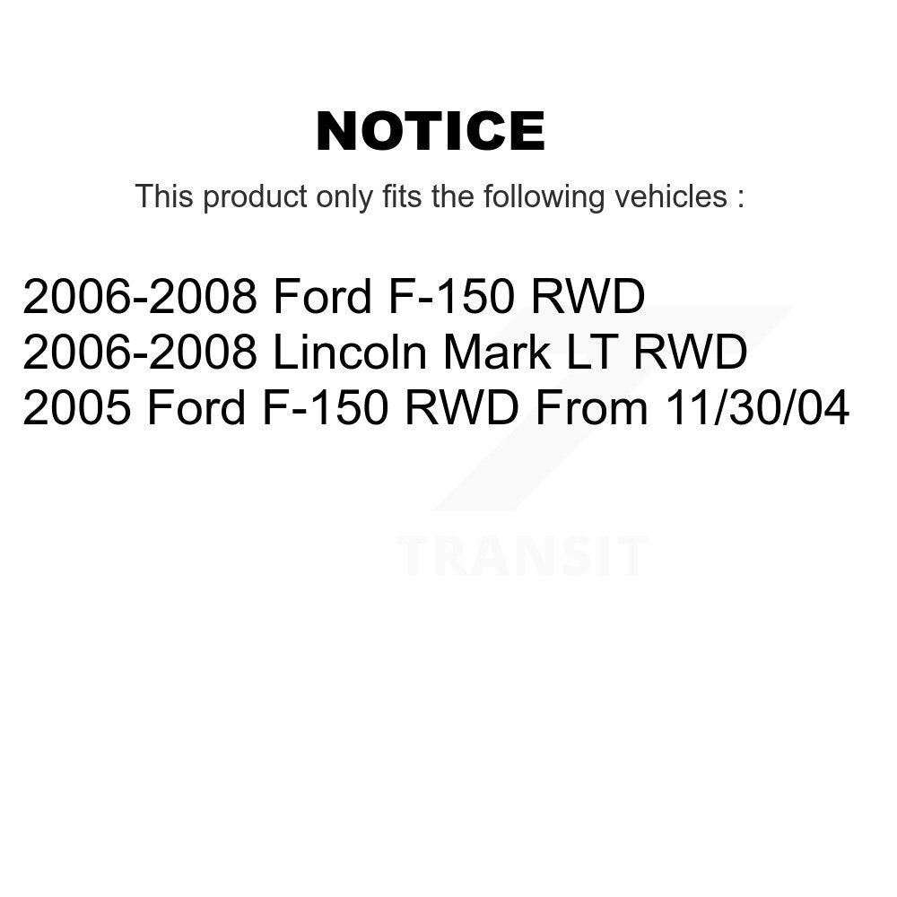 Kit de liaison de barre stabilisatrice de Suspension avant, pour Ford F-150 Lincoln Mark LT RWD