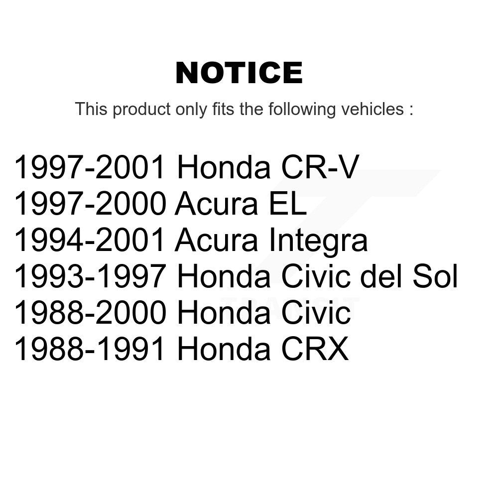 Douille de bras oscillant de Suspension arrière, pour Honda Civic CR-V Acura Integra EL del