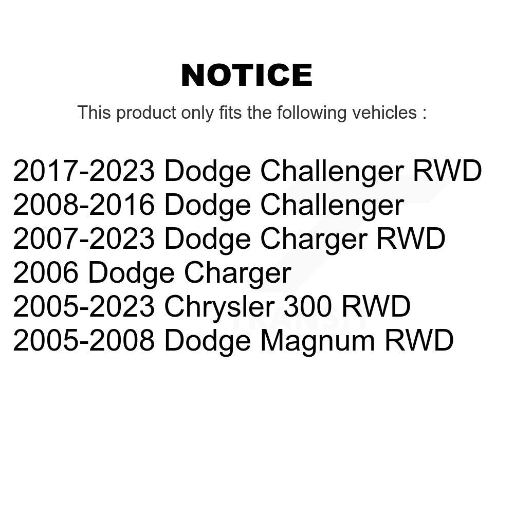 Kit de lien de barre stabilisatrice de Suspension avant gauche pour chargeur Dodge Chrysler 300