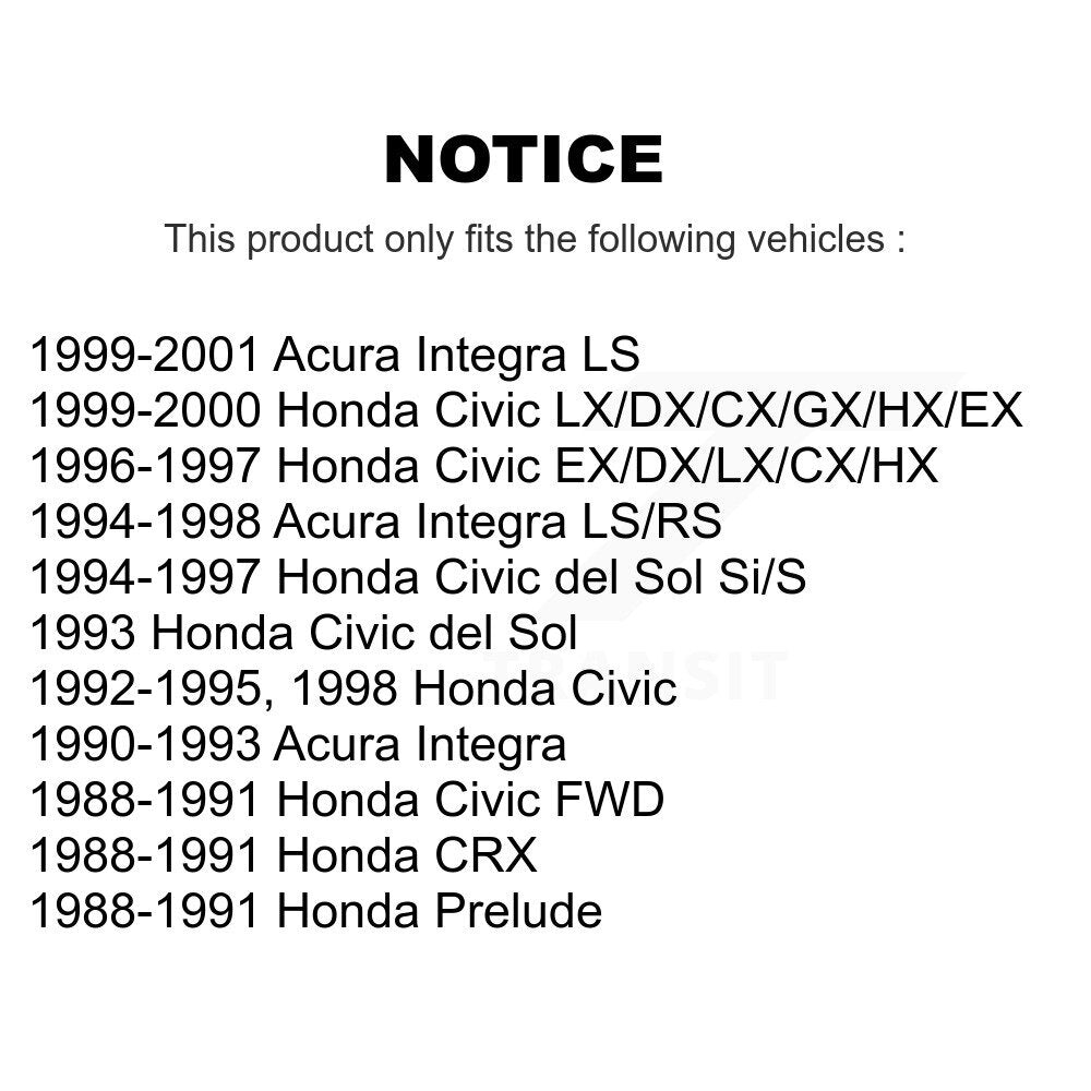 Kit de liaison de barre stabilisatrice de Suspension avant, pour Honda Civic Acura Integra del Sol