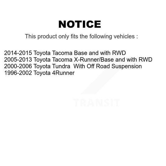 Kit de liaison de barre stabilisatrice de Suspension avant, pour Toyota Tacoma Tundra 4Runner