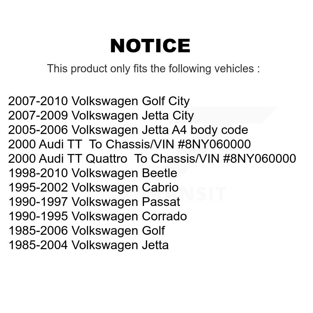 Douille de bras de commande de Suspension avant inférieure avant, pour Volkswagen Jetta Golf TT