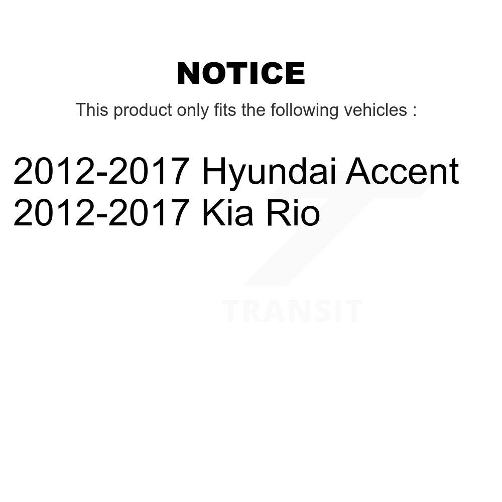 Arrière pour 2012-2017 Hyundai Accent Kia Rio TOR-TC5000