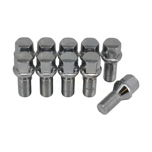 Boulon de roue chromé 17 HEX M14X1.25 (paquet de 10) pour BMW Mini X3 Cooper X5 330i